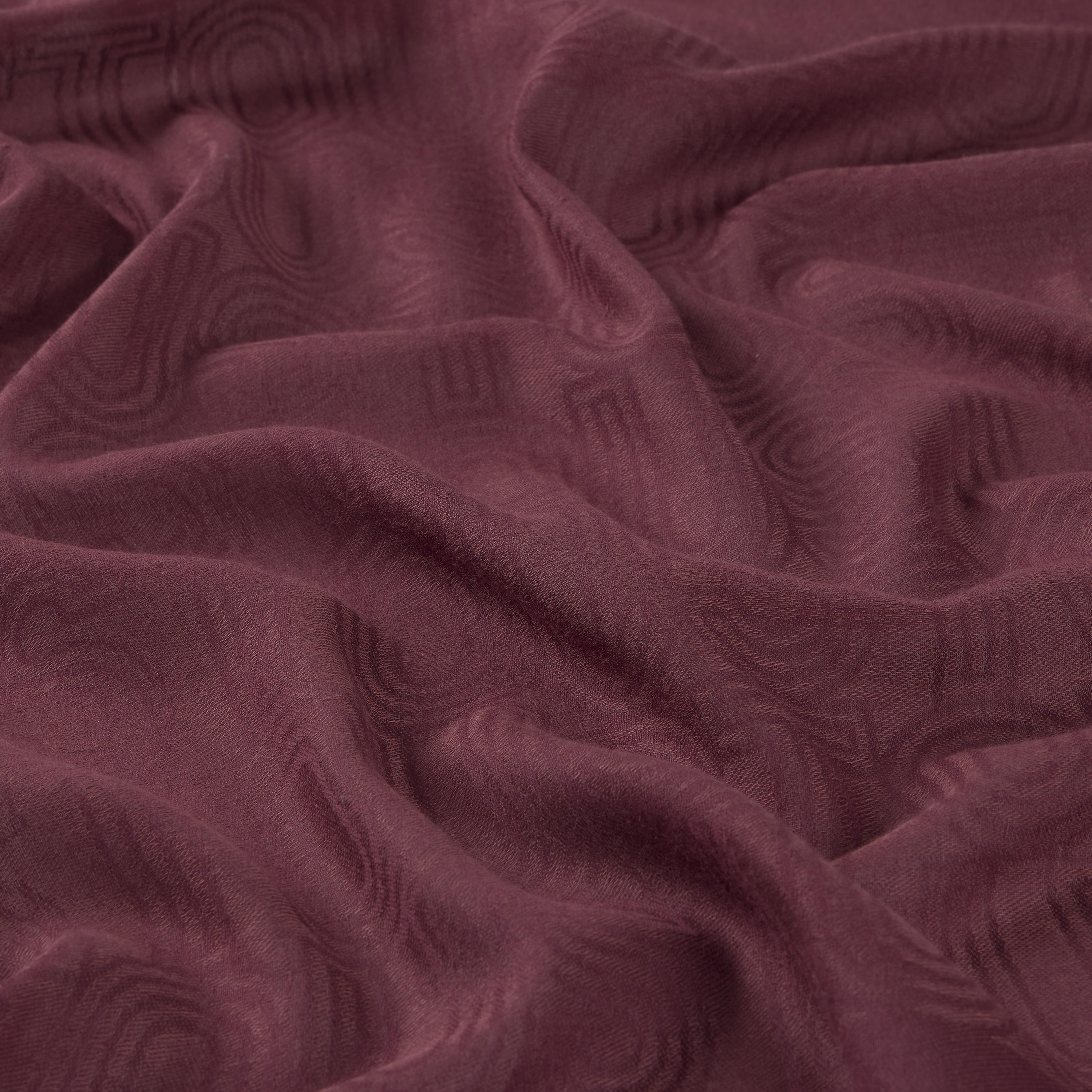 Burgundy Scarf TOUS Silhouette Jacquard