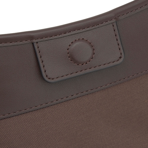 Bandolera grande marr&oacute;n Kaos Mini Lines