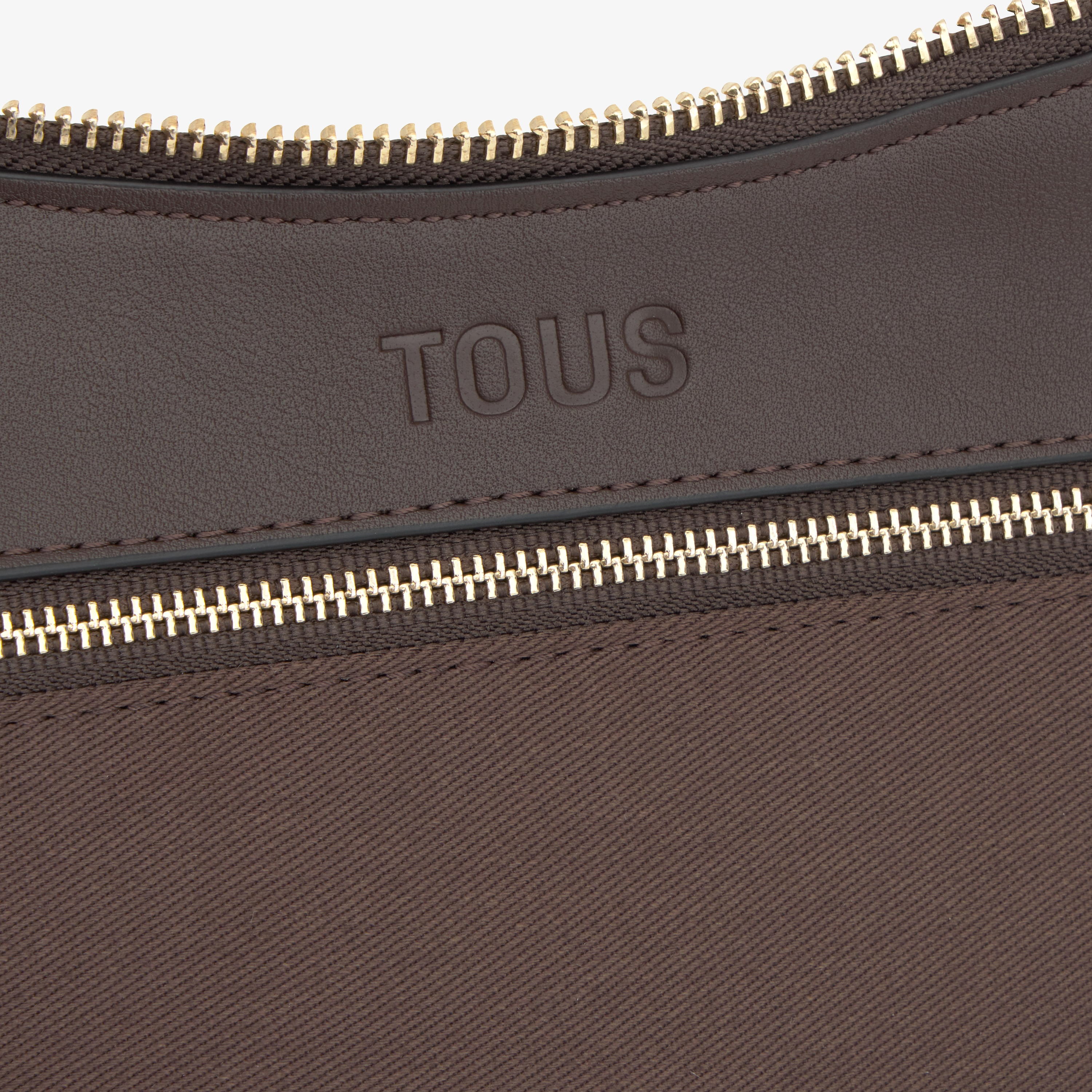 Medium brown Crossbody bag TOUS Kaos Mini Lines