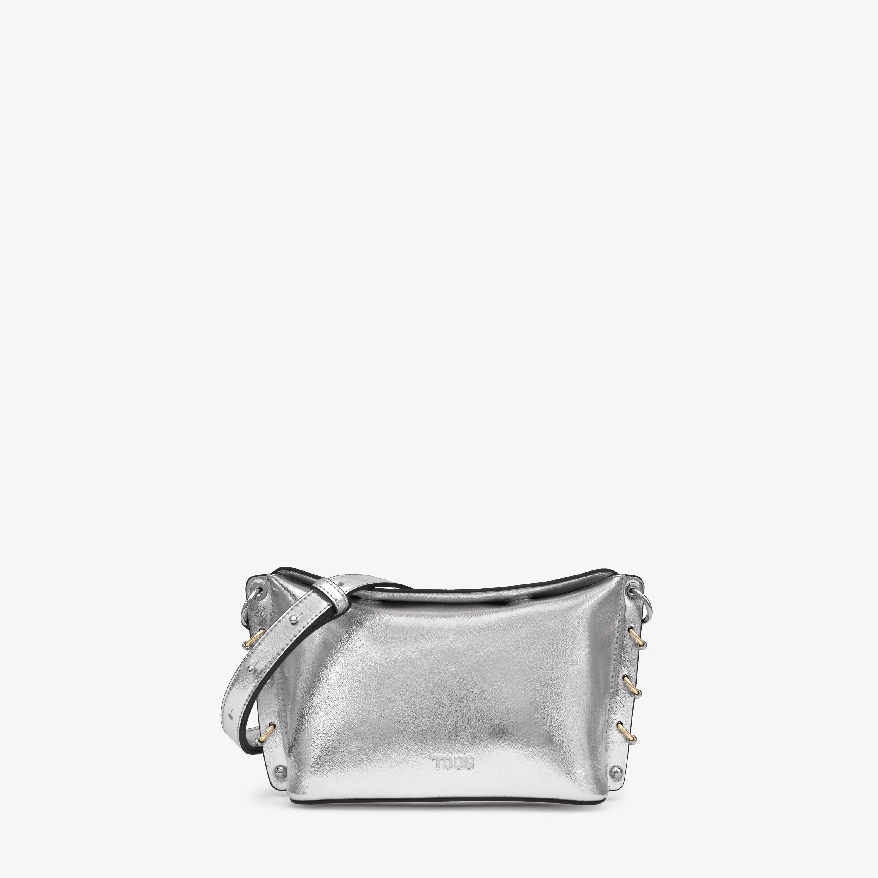 Small silver-colored Crossbody bag TOUS Jewelry Studs | TOUS