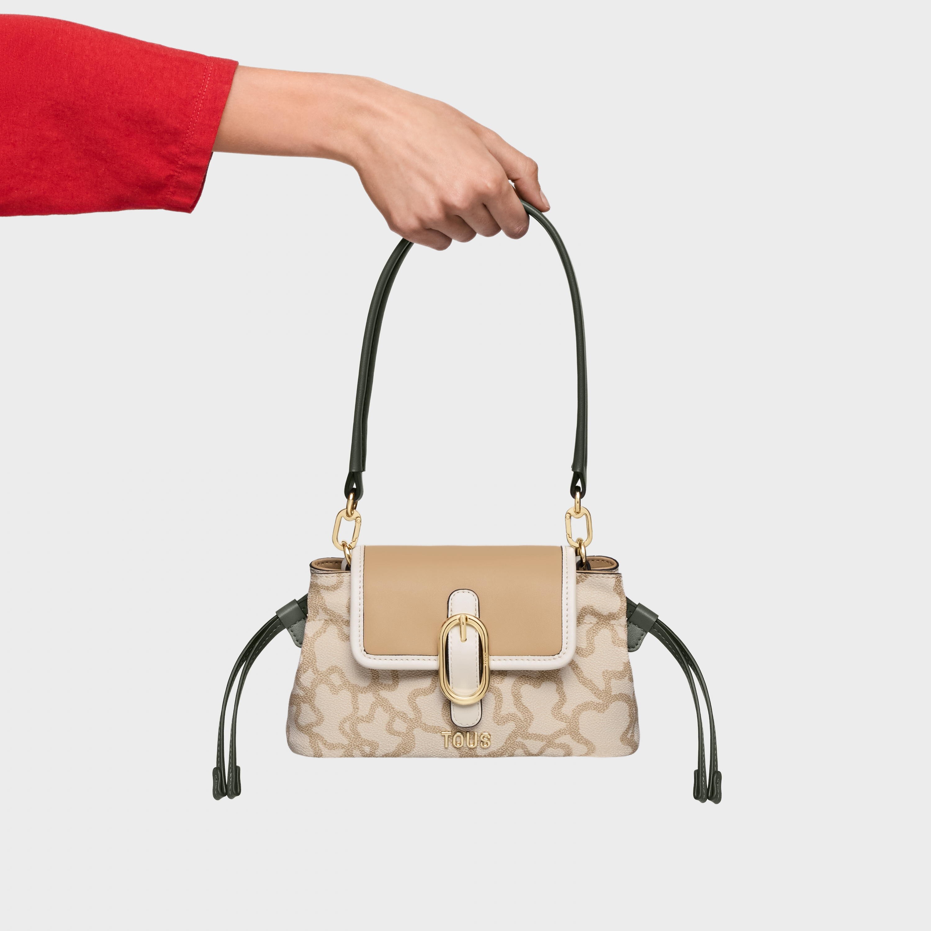 Small sand-colored Crossbody bag TOUS Kaos Icon | TOUS