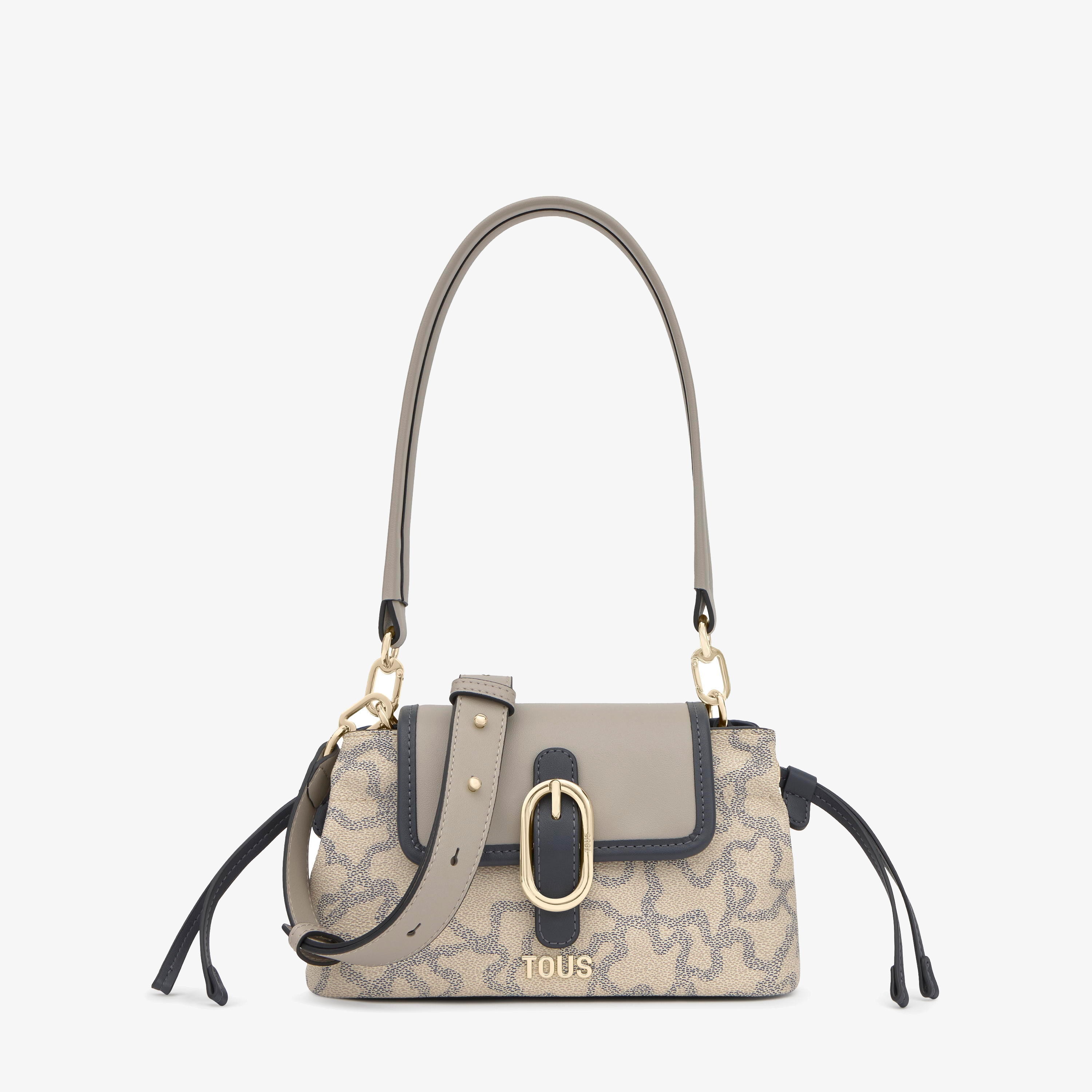 Small taupe-colored Crossbody bag TOUS Kaos Icon | TOUS