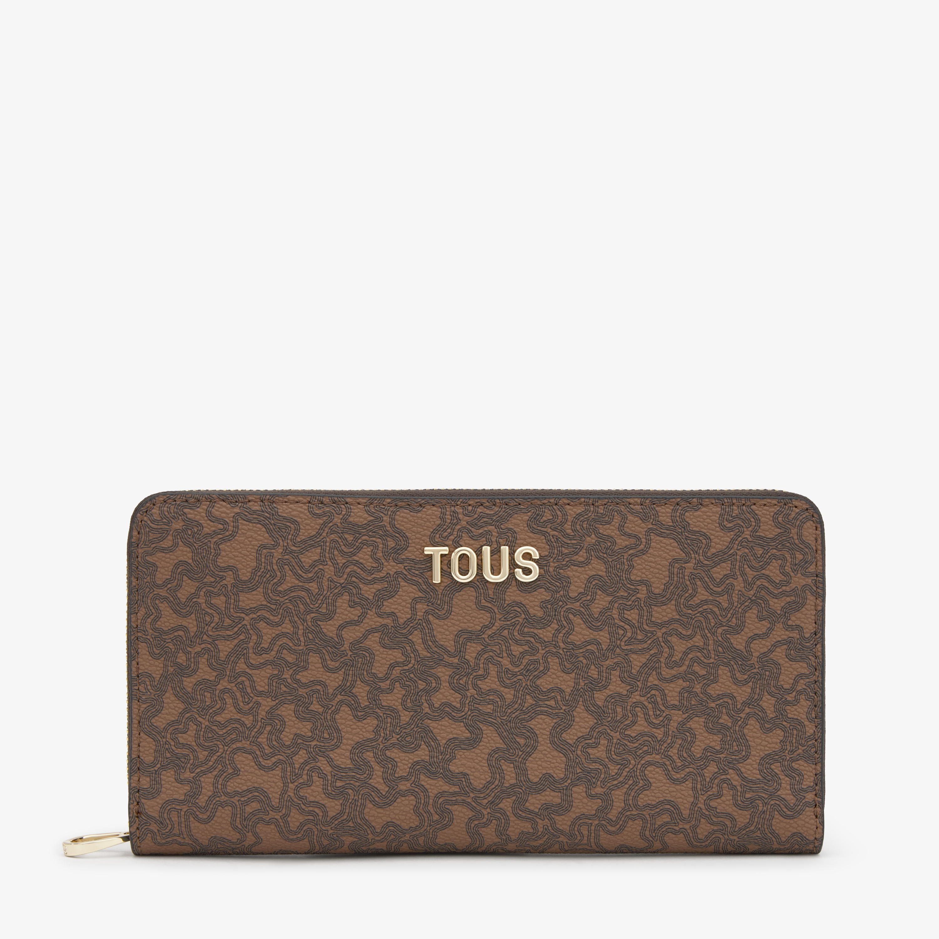Brown Wallet TOUS Kaos Mini Lines