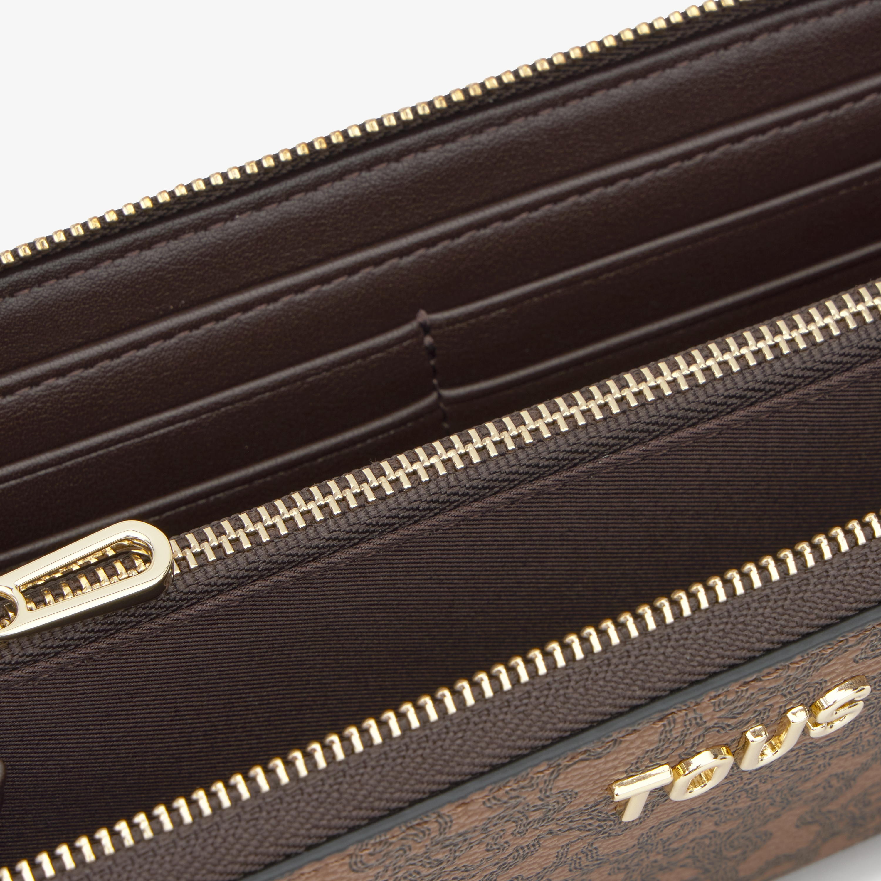Brown Wallet TOUS Kaos Mini Lines
