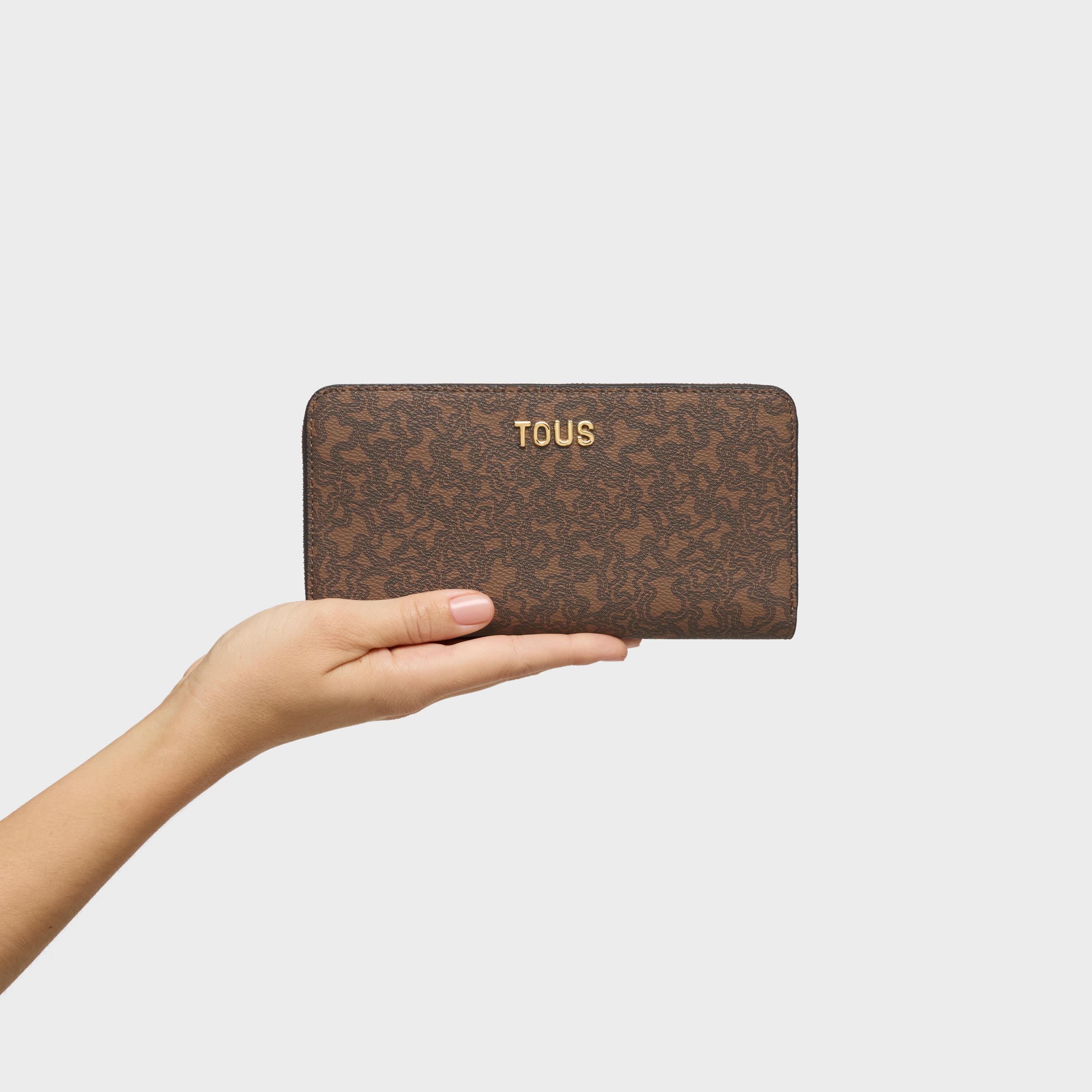 Brown Wallet TOUS Kaos Mini Lines