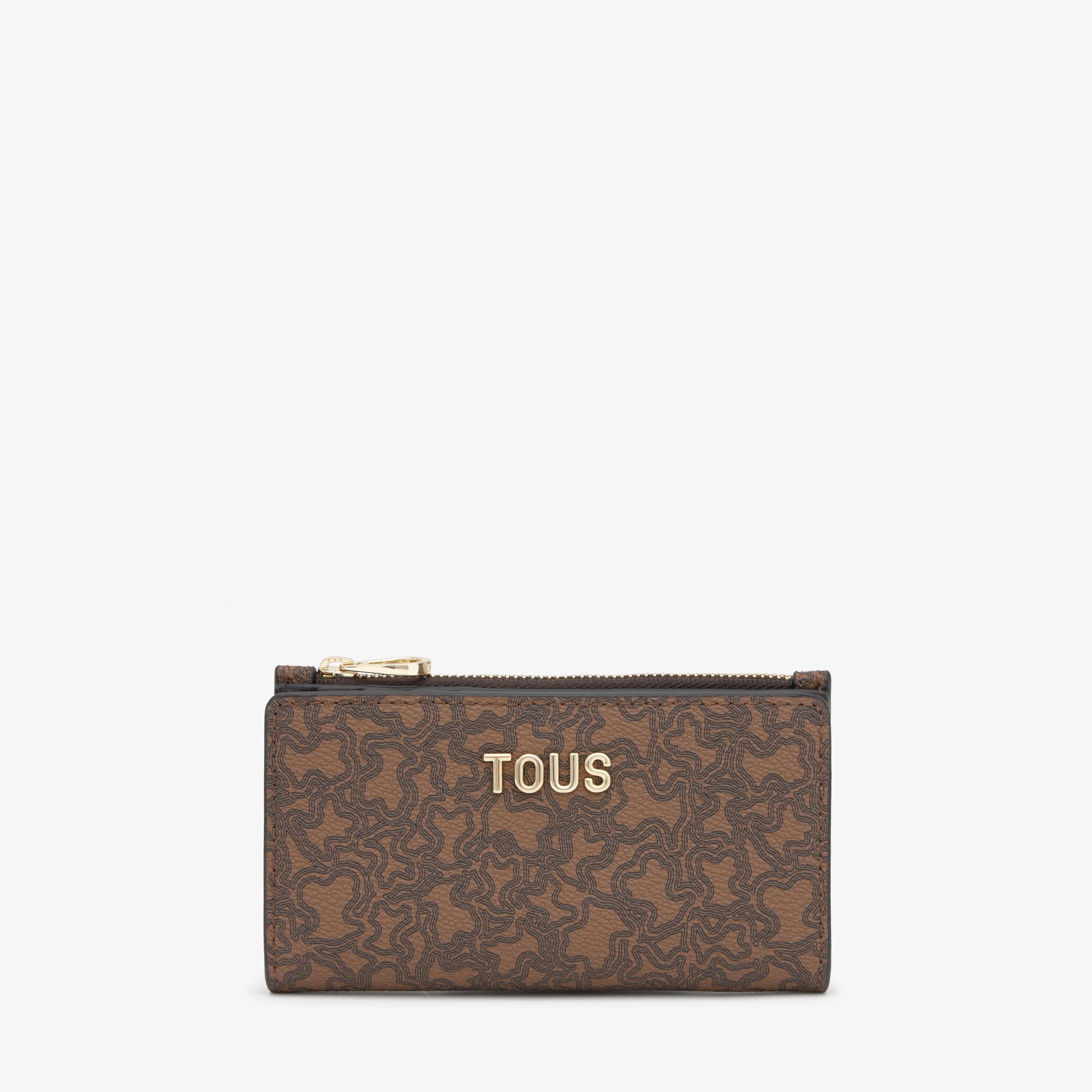 Brown Card wallet TOUS Kaos Mini Lines