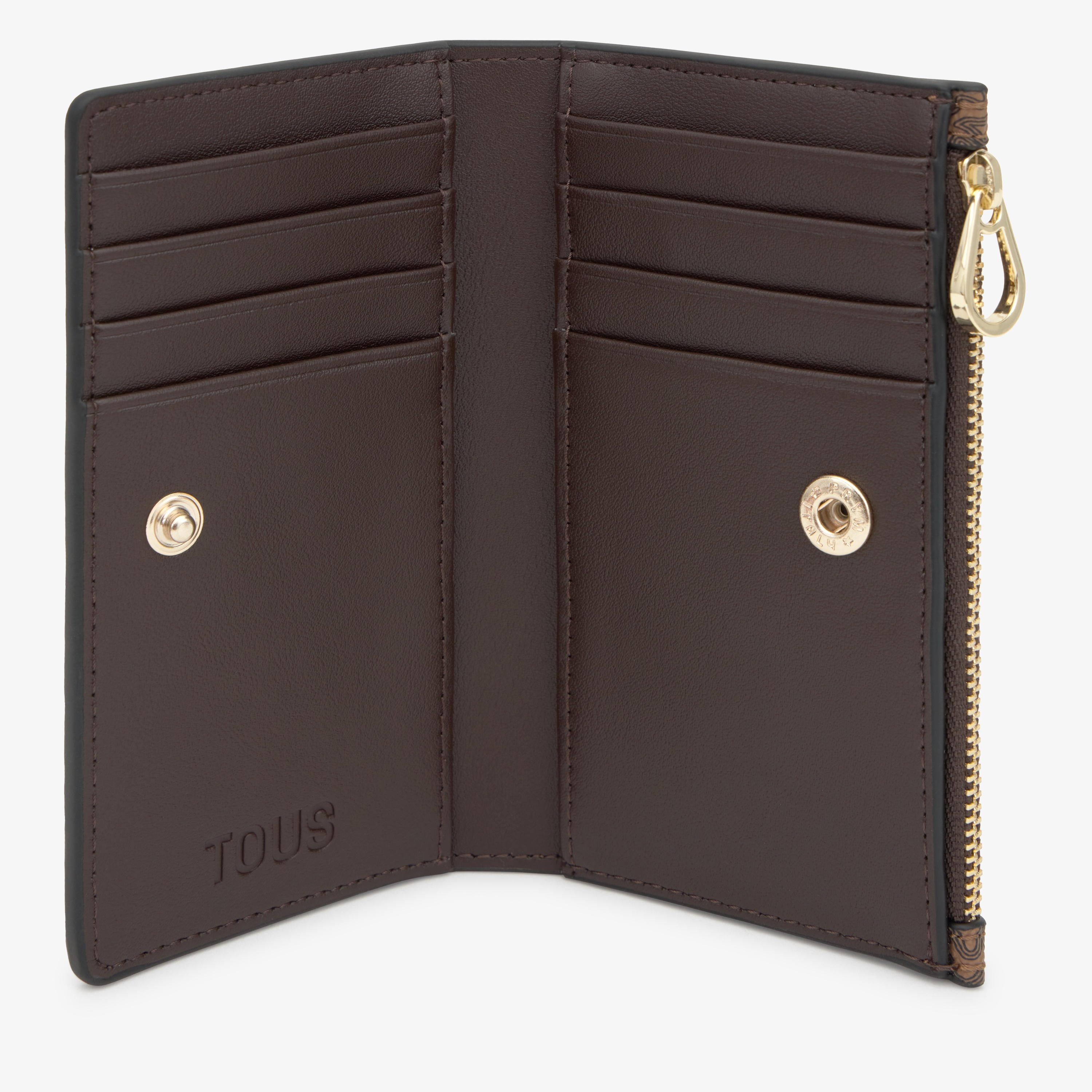 Brown Card wallet TOUS Kaos Mini Lines