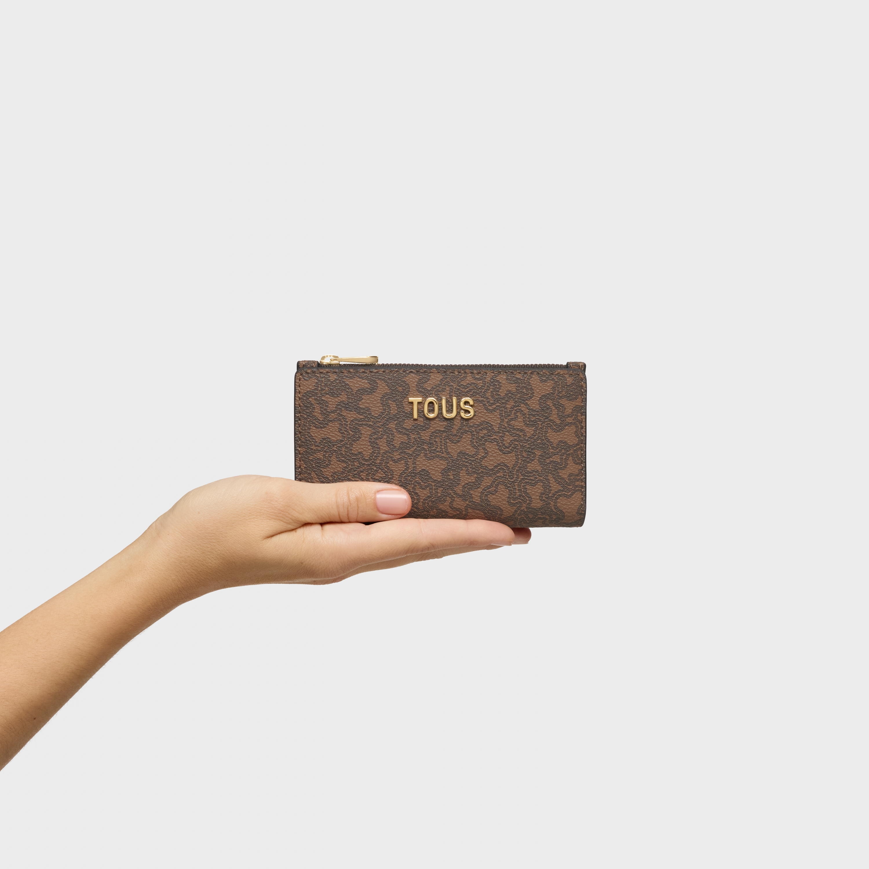 Brown Card wallet TOUS Kaos Mini Lines