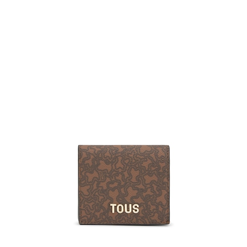 Portacarte piccolo marrone TOUS Kaos Mini Lines