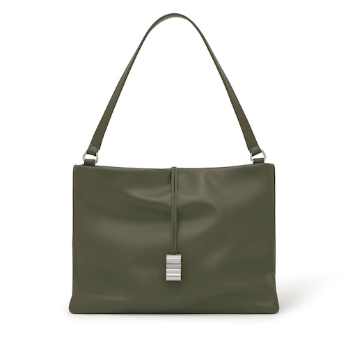 Bolso de hombro caqui TOUS Shadow