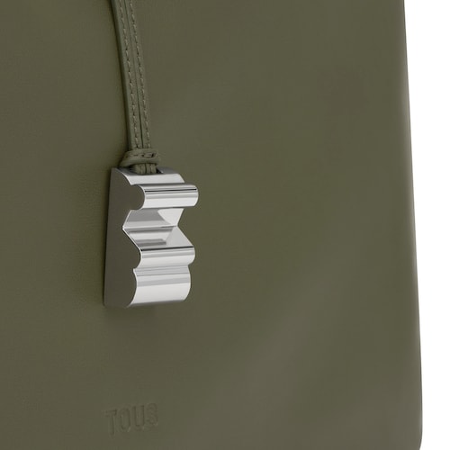 Bolso de hombro caqui TOUS Shadow