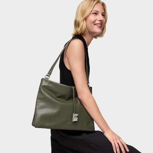 Bolso de hombro caqui TOUS Shadow