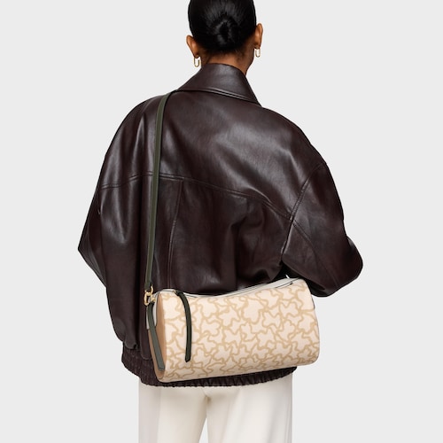 Średnia Torebka przez ramię w kolorze piaskowym TOUS Kaos Icon 