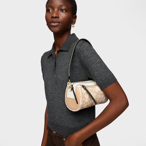 Mini borsa color sabbia TOUS Kaos Icon