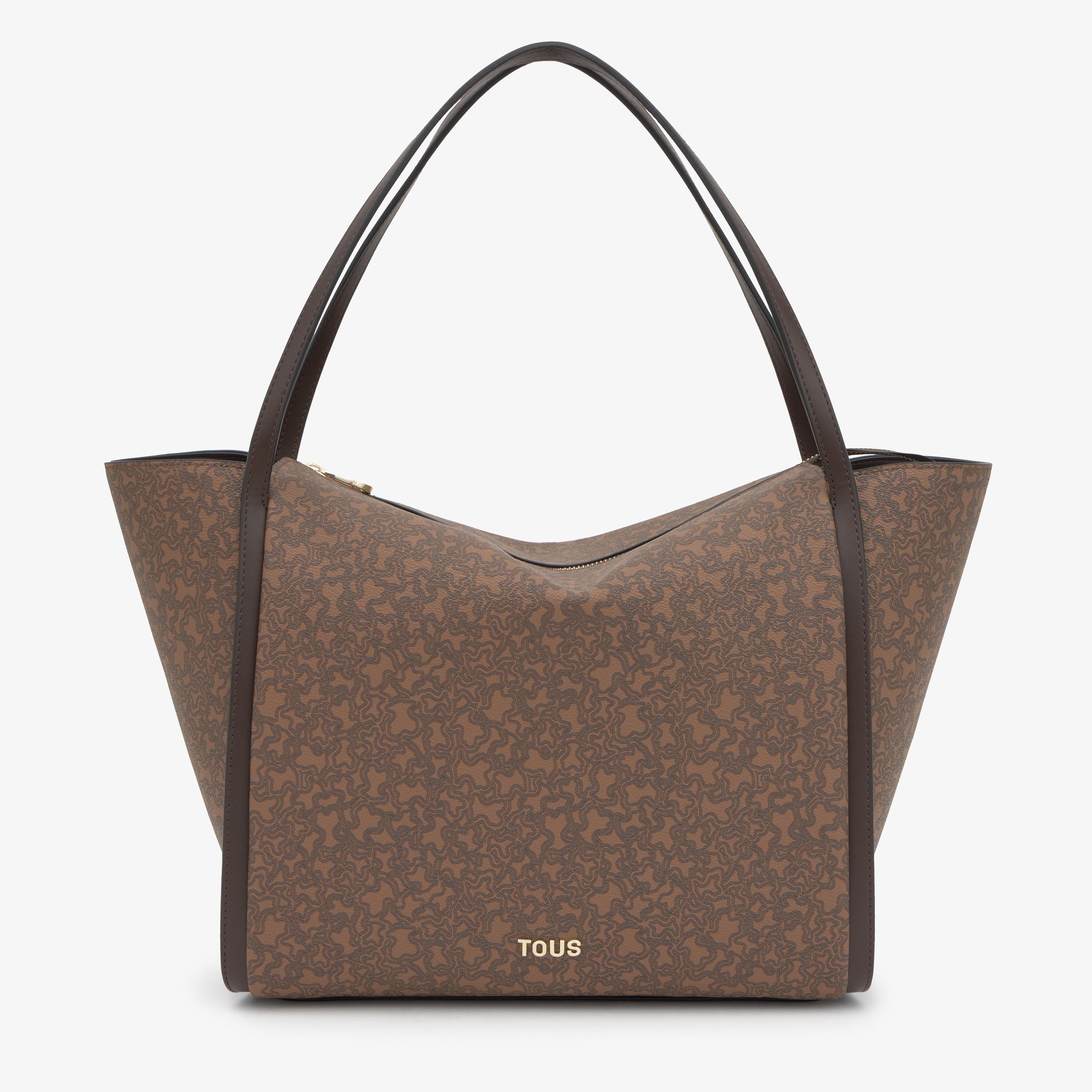 Large brown Tote bag TOUS Kaos Mini Lines