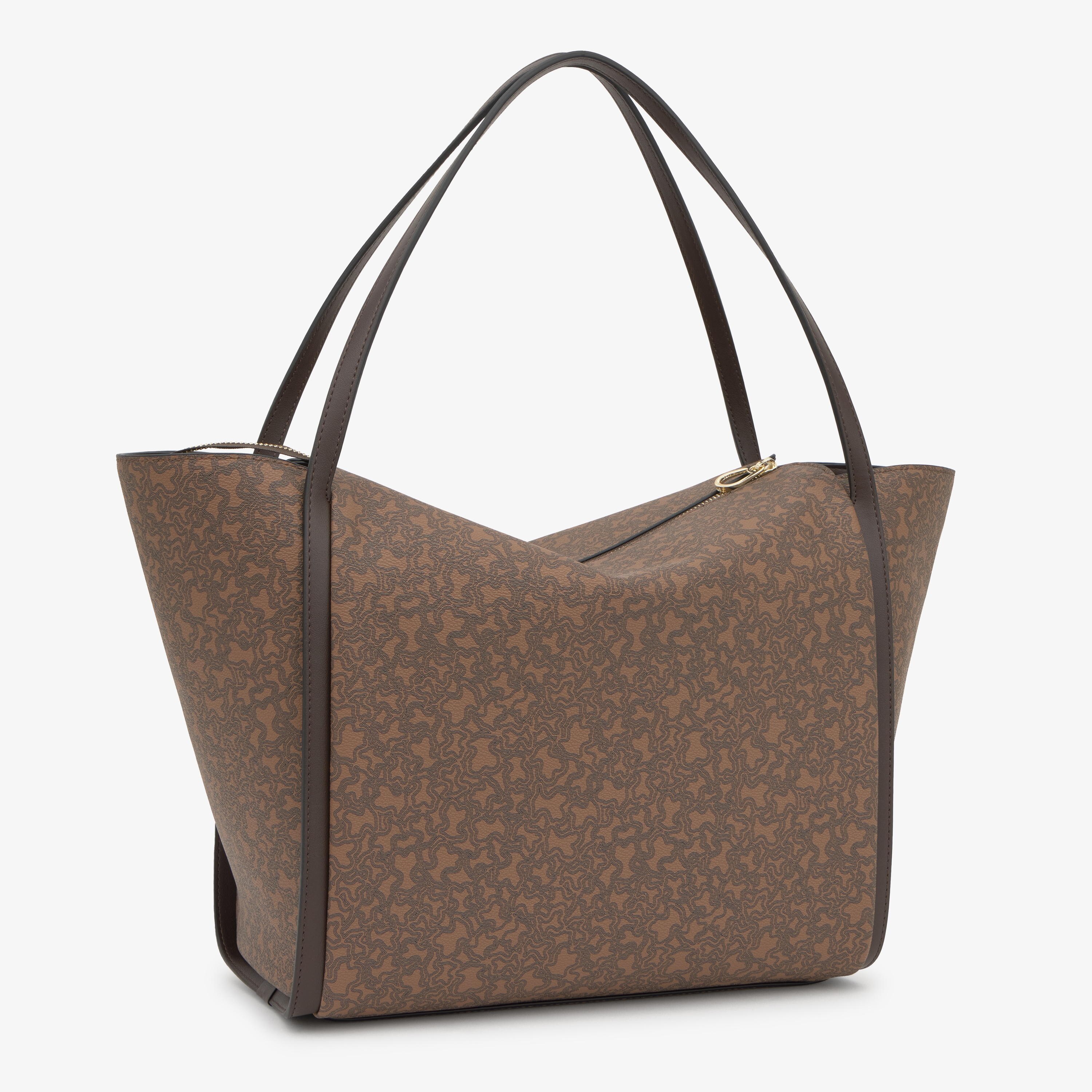 Large brown Tote bag TOUS Kaos Mini Lines