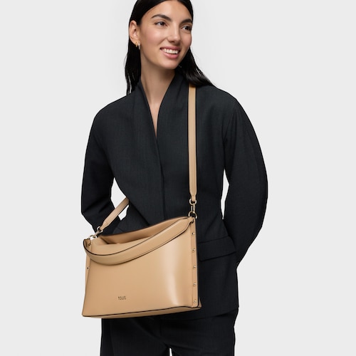 Sand-colored City bag TOUS Jewelry Studs