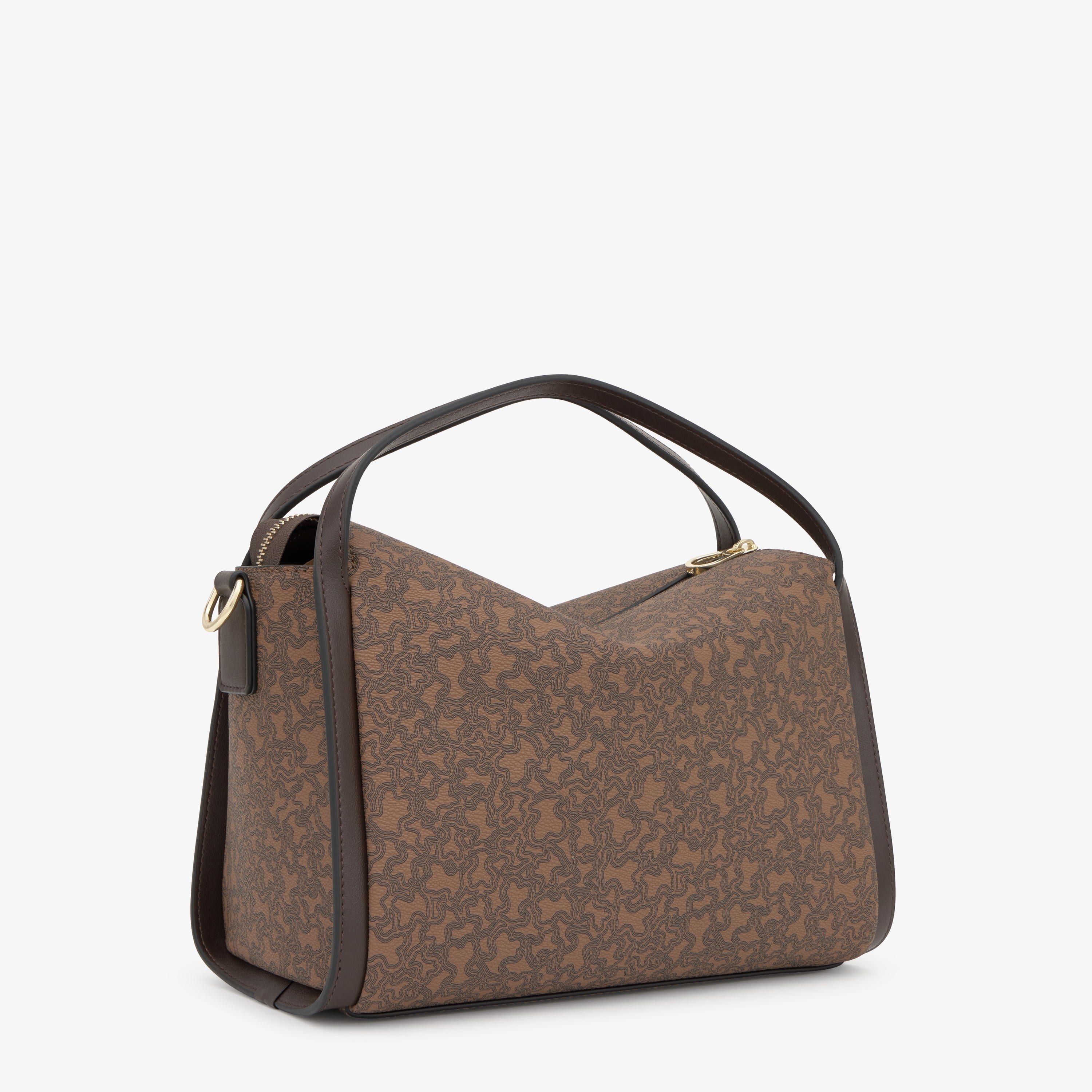 Medium brown City bag TOUS Kaos Mini Lines