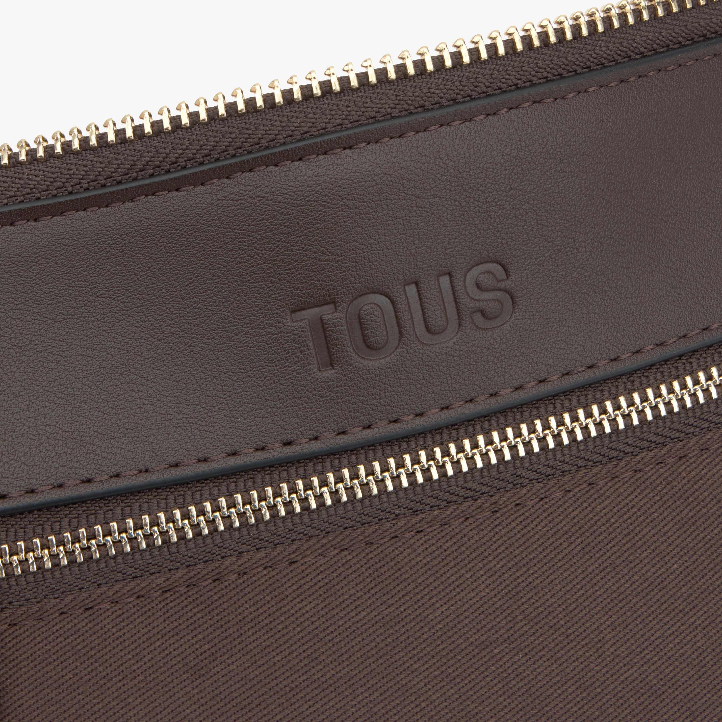 Brown Minibag TOUS Kaos Mini Lines