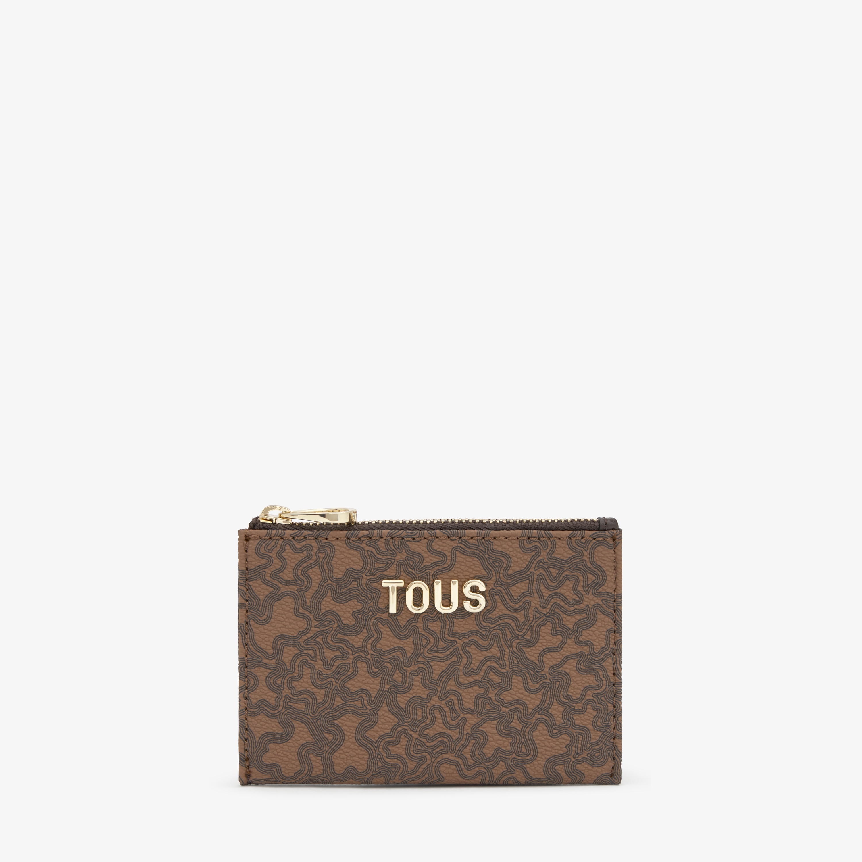 Brown Change purse cardholder TOUS Kaos Mini Lines