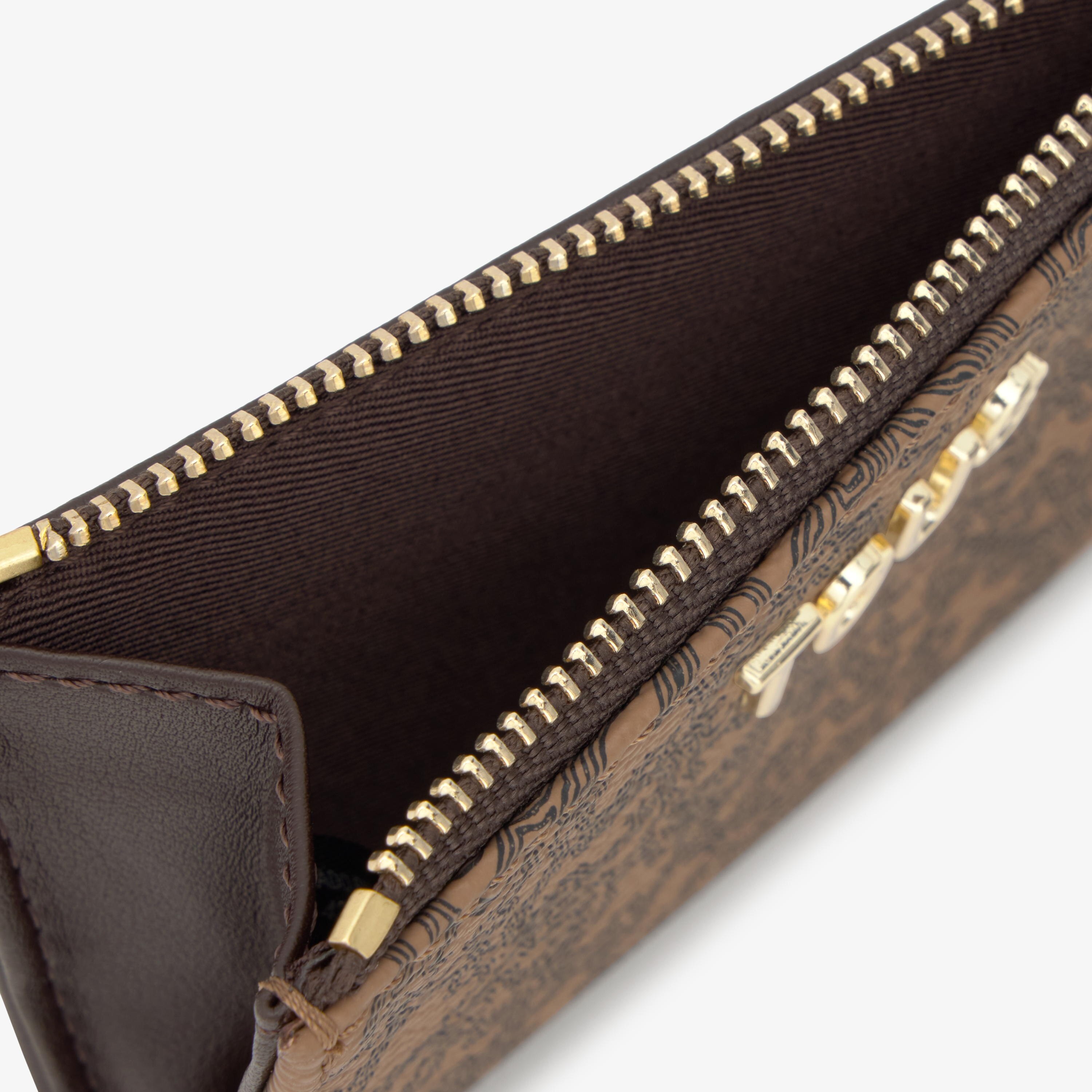 Brown Change purse cardholder TOUS Kaos Mini Lines