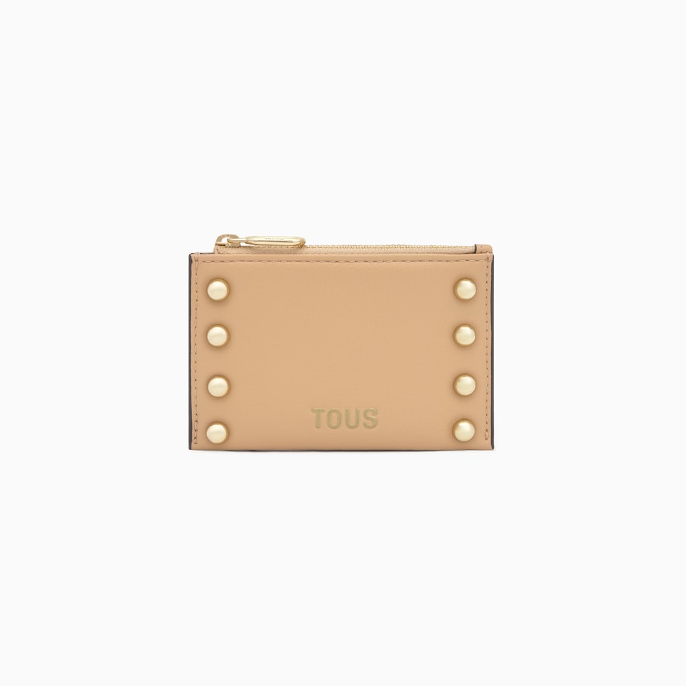 Pouzdro na karty s&nbsp;peněženkou na mince v&nbsp;p&iacute;skov&eacute; barvě TOUS Jewelry Studs