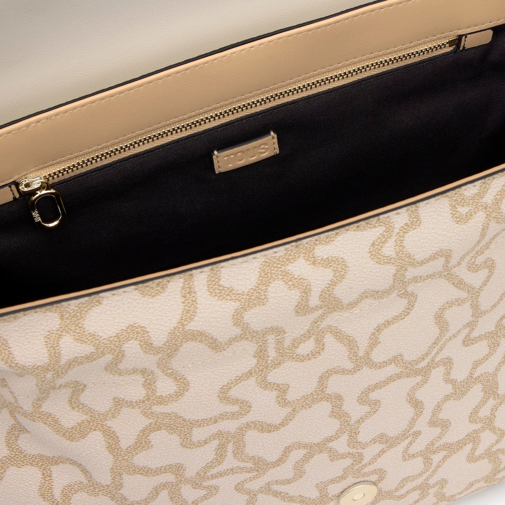 Mal&aacute; p&iacute;skově b&eacute;žov&aacute; Small color Shopping bag TOUS Kaos Icon