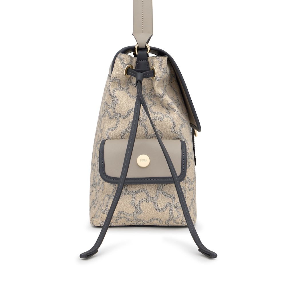 Mała szarobrązowa Torebka shopper TOUS Kaos Icon