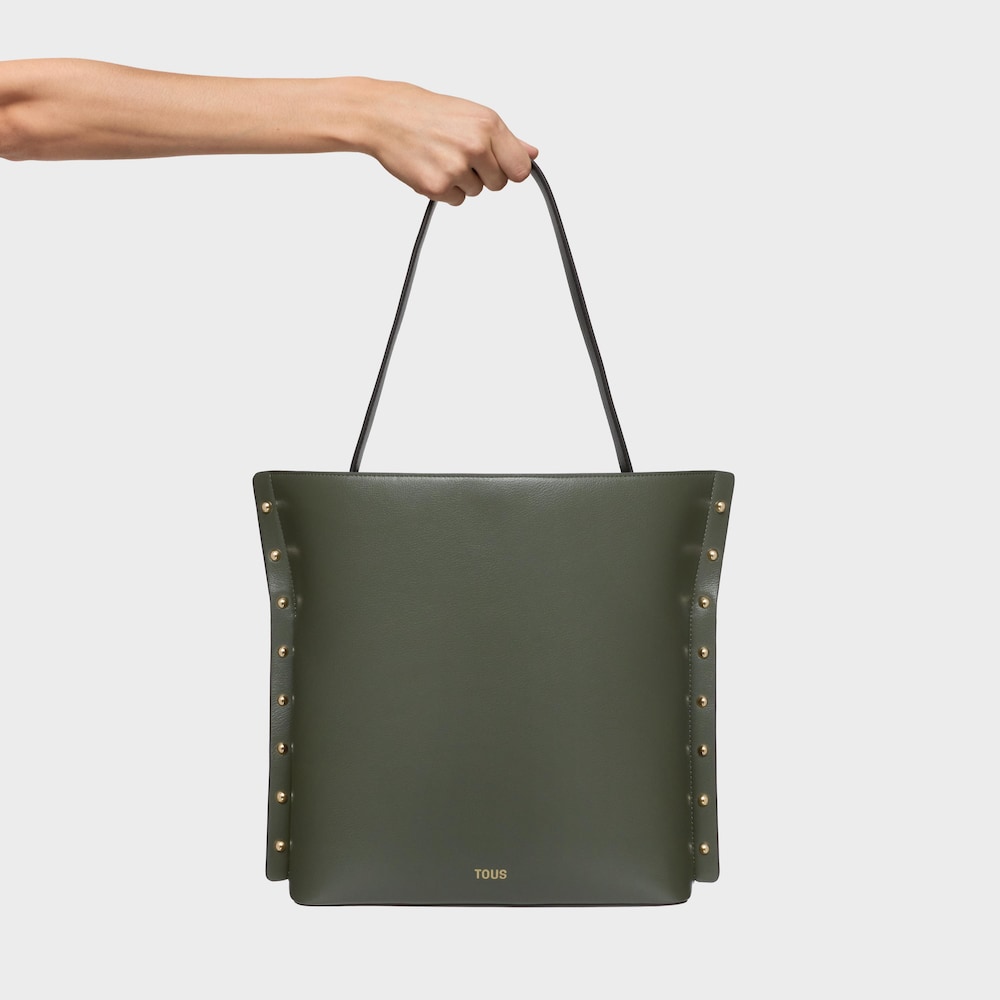 Tote bag color cachi TOUS Jewelry Studs