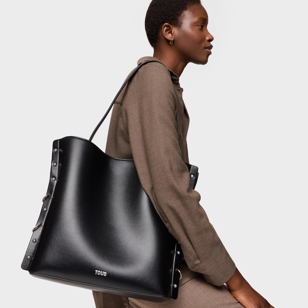 Tote bag nera TOUS Jewelry Studs