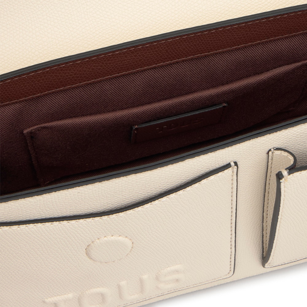 Středně velk&aacute; Crossbody kabelka v&nbsp;b&eacute;žov&eacute; a hněd&eacute; barvě TOUS Back to Basics