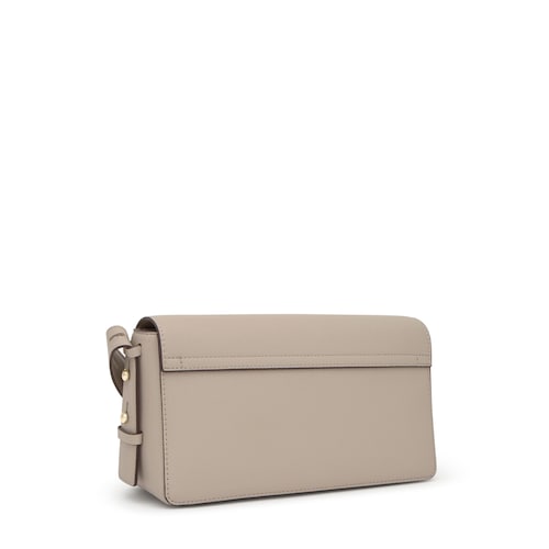 Sac &agrave; bandouli&egrave;re taupe moyen TOUS Back to Basics