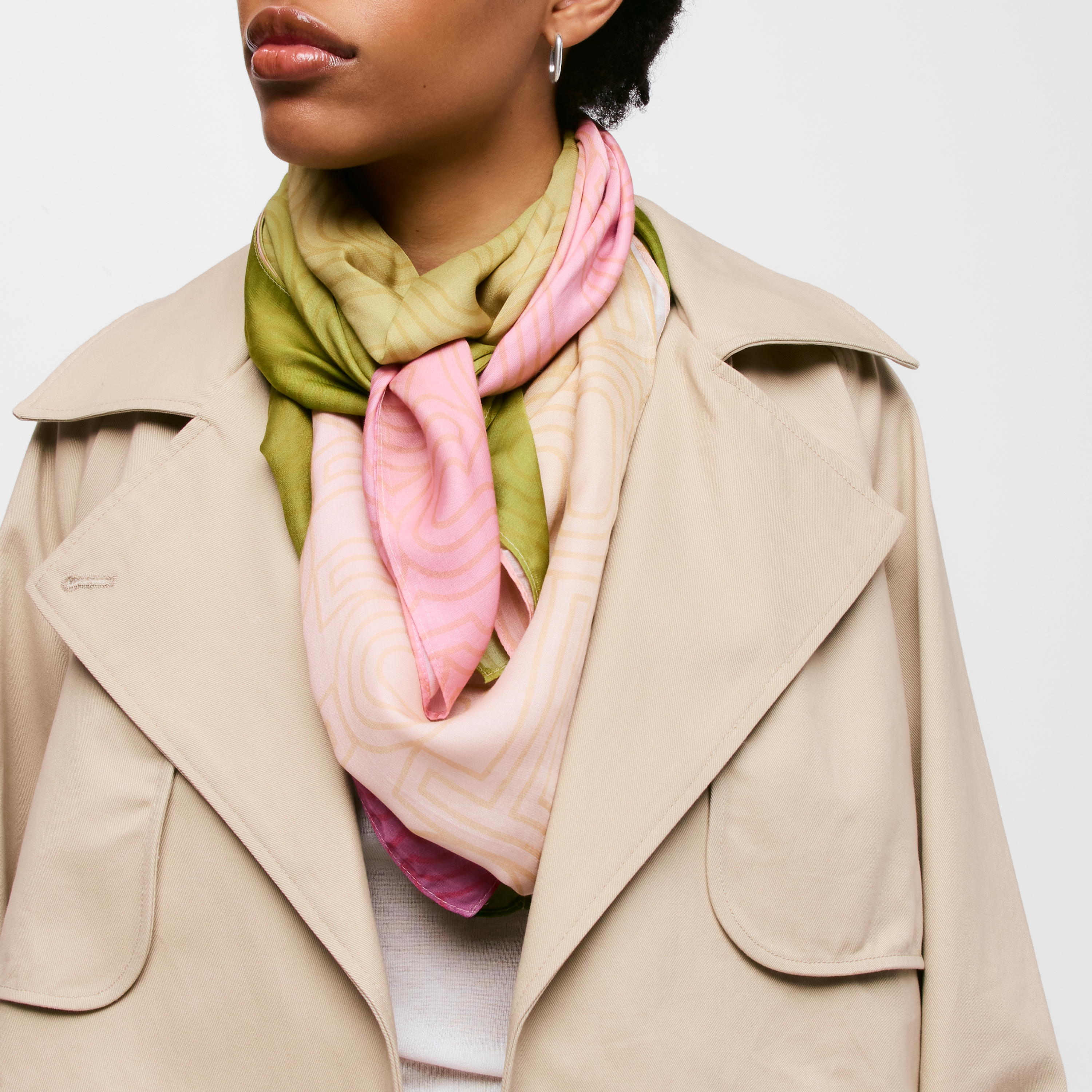 Pink Foulard TOUS Lines Gradient Repeat