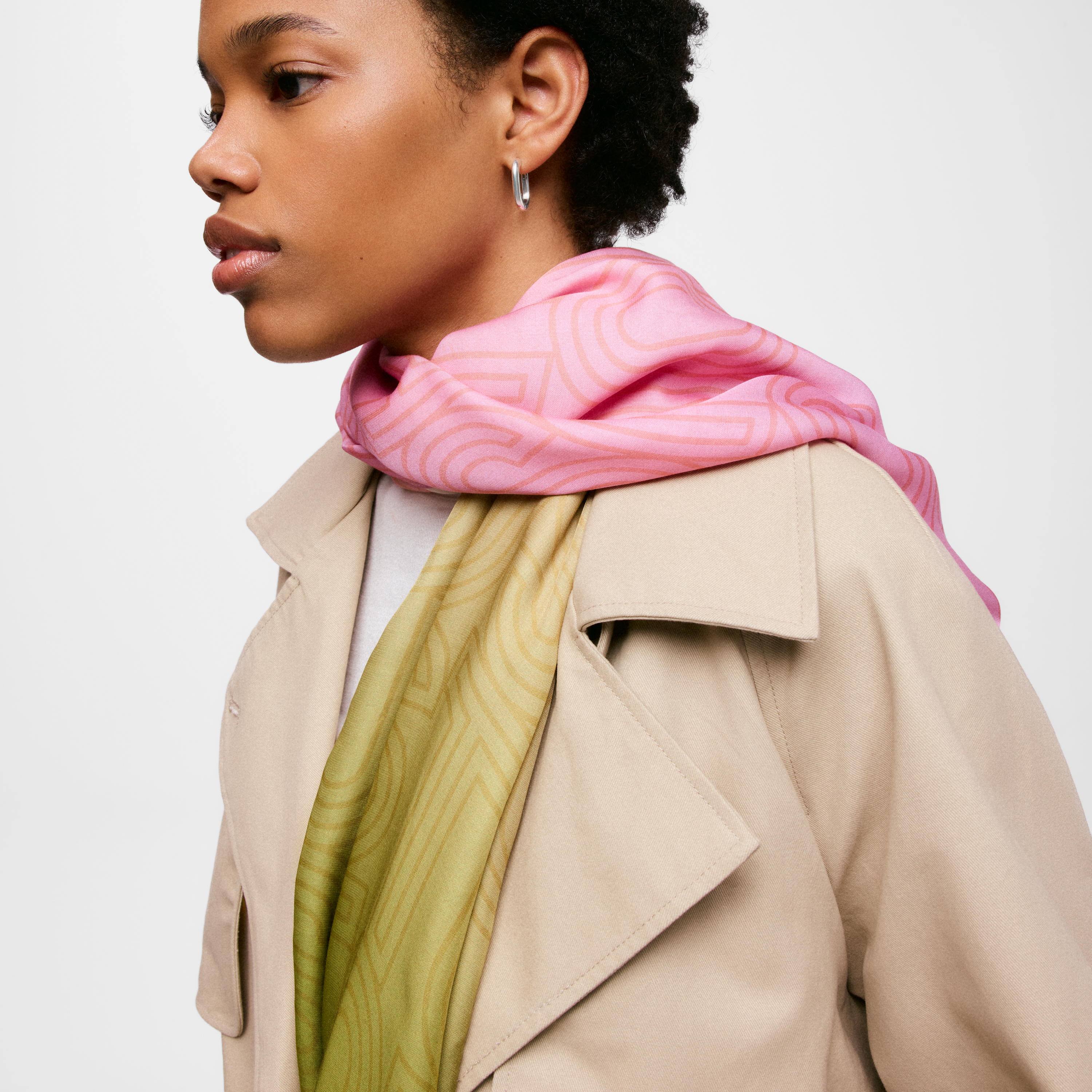 Pink Foulard TOUS Lines Gradient Repeat
