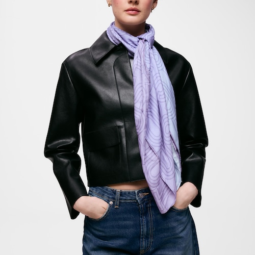 Mauvefarbener Foulard TOUS Lines Gradient Repeat