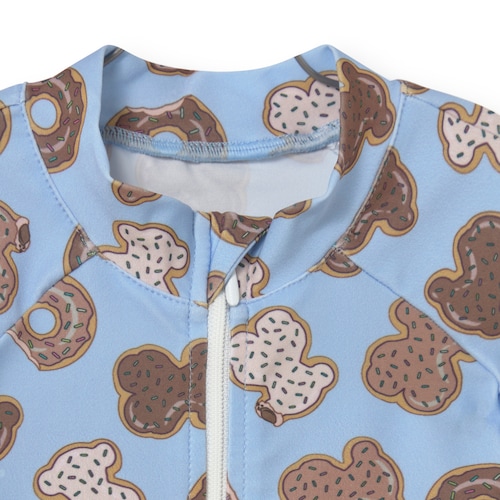 Fato de banho de uma s&oacute; pe&ccedil;a Donut azul-celeste