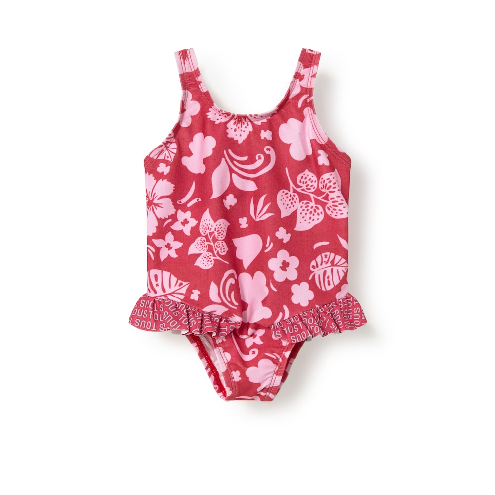 Ba&ntilde;ador integral de ni&ntilde;a Flower granate