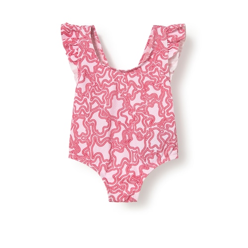 Pink Kaos baby girl all-in-one swimsuit