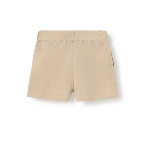 Beige casual baby cargo bermuda shorts