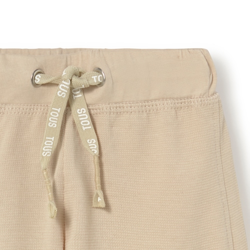 Beige casual baby cargo bermuda shorts
