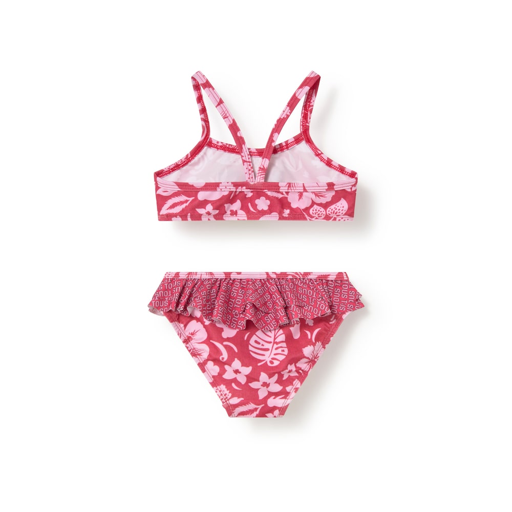Burgundy Flower baby girl bikini