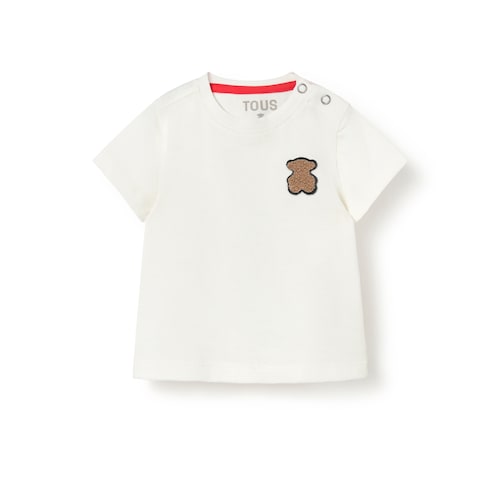 Ecru casual dyed baby T-shirt