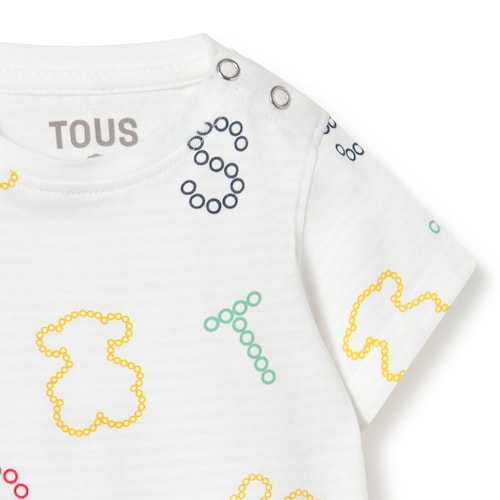 Samarreta amb lletres Casual blanca