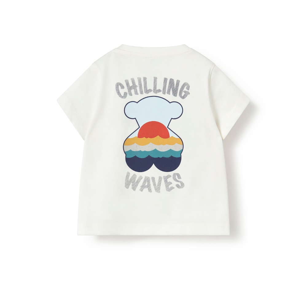 White casual baby T-shirt &ldquo;Smile SUMMER TOUS&rdquo;