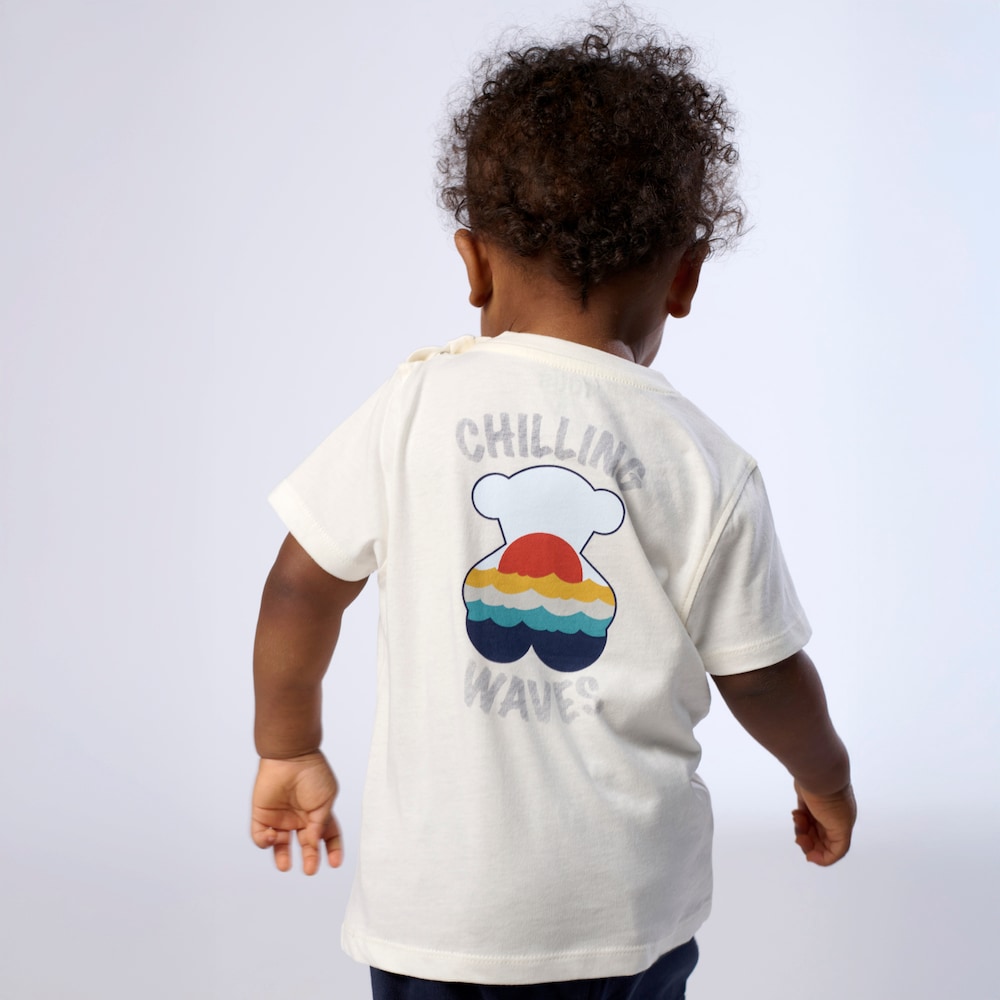 White casual baby T-shirt &ldquo;Smile SUMMER TOUS&rdquo;