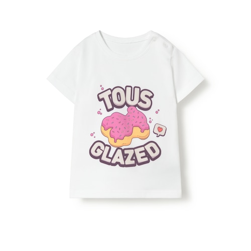 Brown Donut baby beach T-shirt