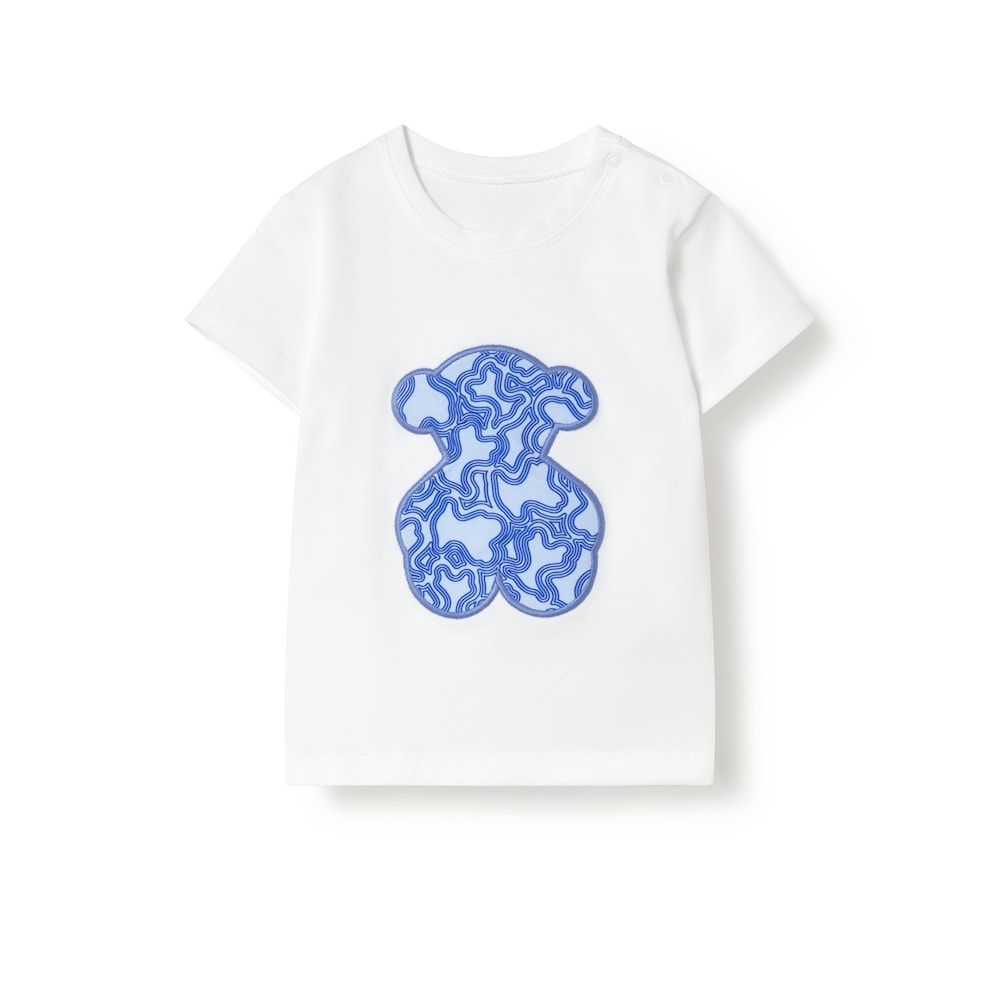 T-shirt de praia Kaos azul