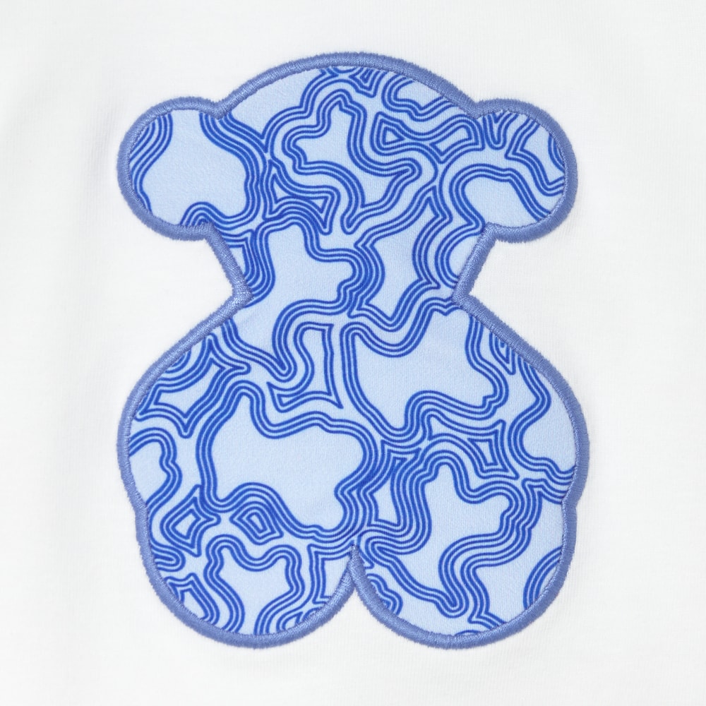 T-shirt de praia Kaos azul