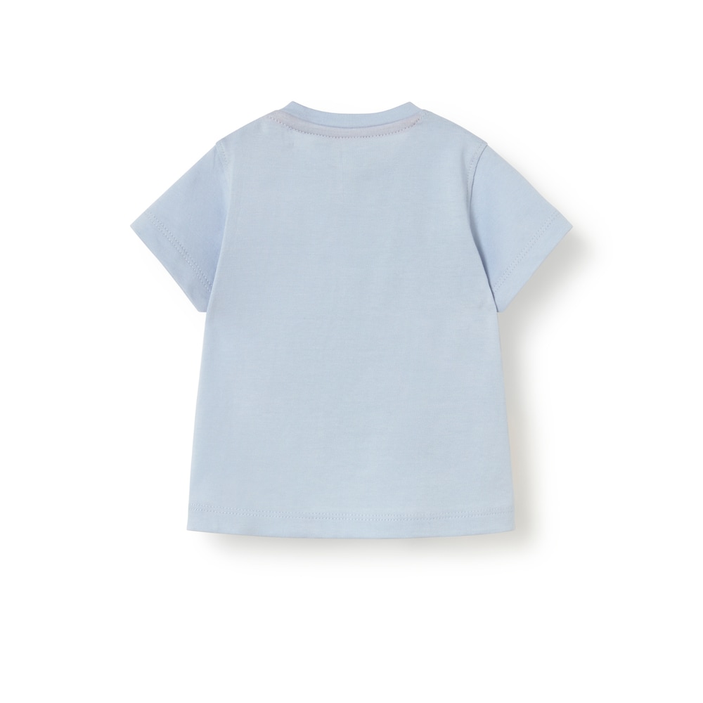 Light blue casual dyed baby T-shirt