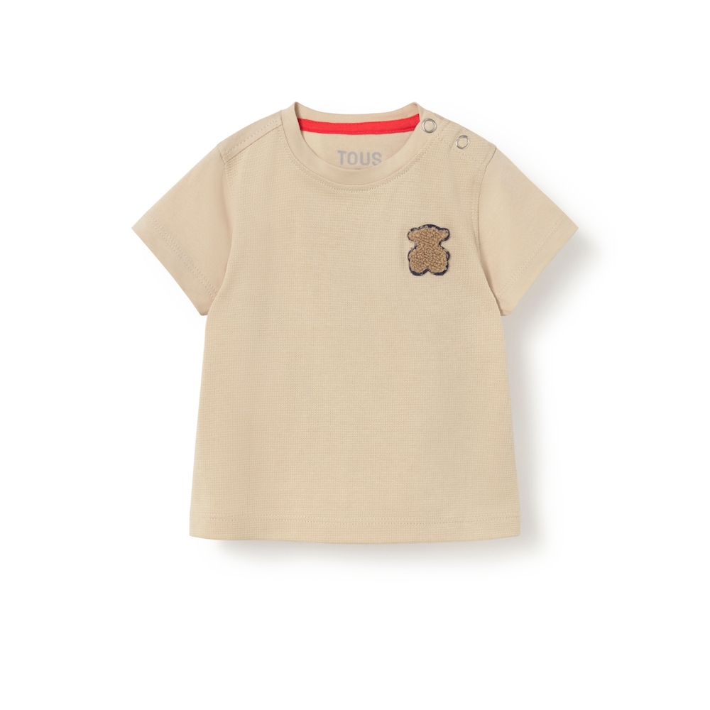 Camiseta te&ntilde;ida Casual beige